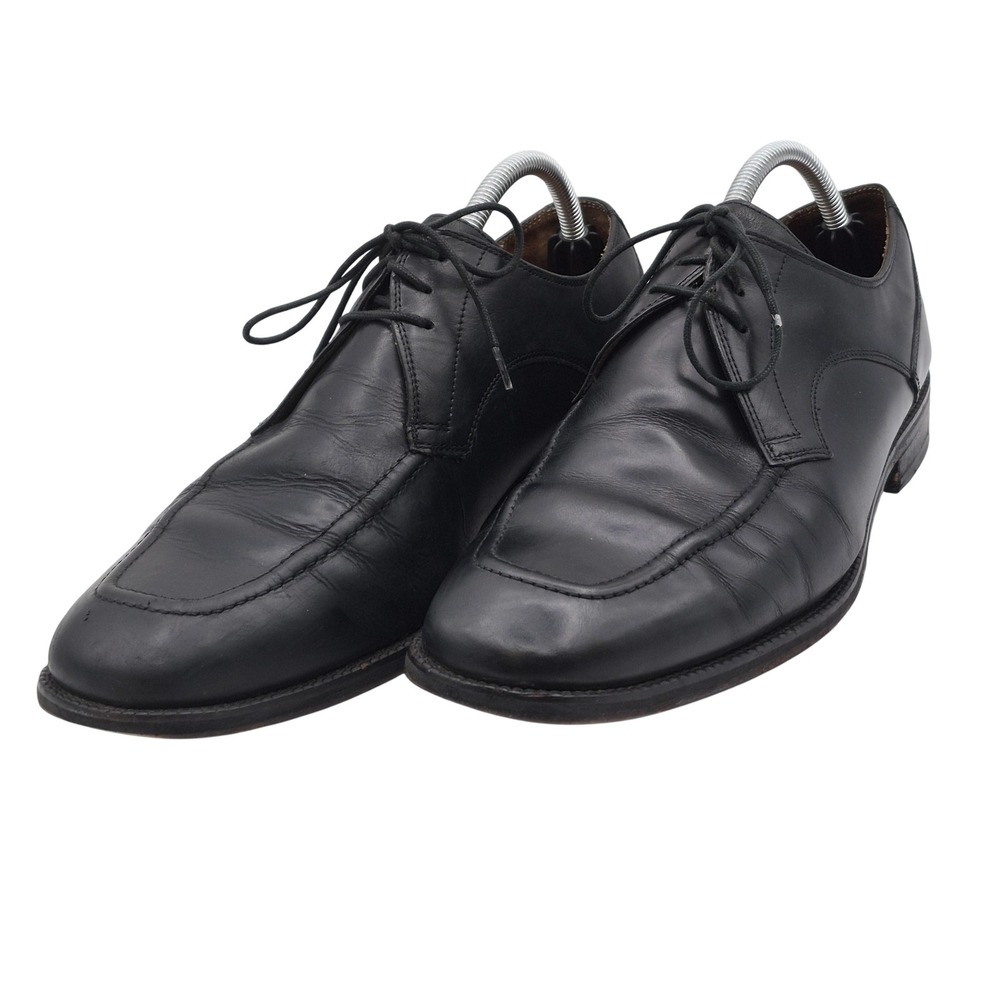 Cole Haan Shoes Mens Size 11 Black Leather Lace Up Dress‎ Derby Apron Toe C07140